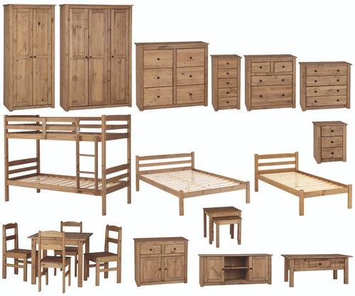 Panama solid pine bedroom - solid,