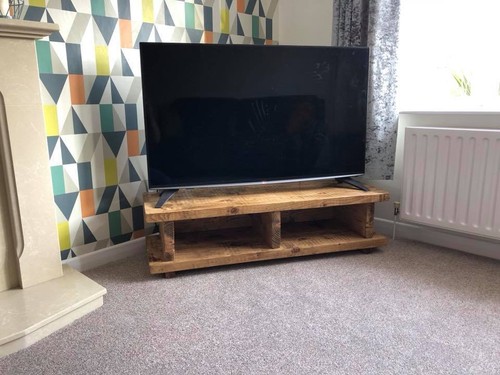 Chunky rustic stand unit - tv, /